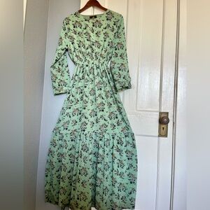 Long sleeves summer deer dress